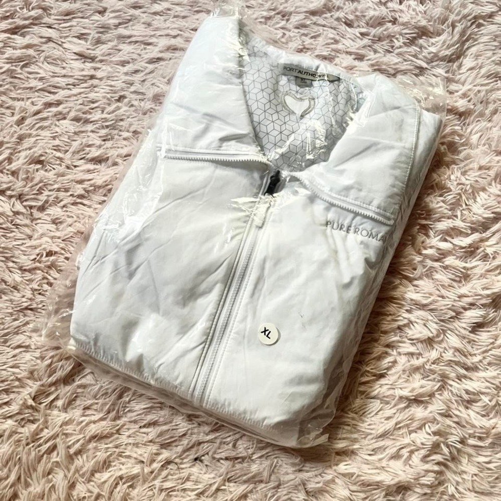 Port Authority Pure Romance Slicker Zip Up Jacket Womens XL Performance Utility